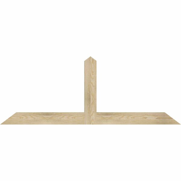 Ekena Millwork Portland Rough Sawn Timber Gable Bracket, Douglas Fir, 60"W x 22"H x 2"D x 4"F, 9/12 Pitch GBW060X22X0204POR00RDF - main